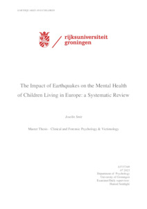 The Impact of Earthquakes on the Mental Health of Children Living in ...